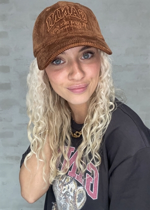 Corduroy Ganni cap Tortoise Shell B3020261 Ganni 